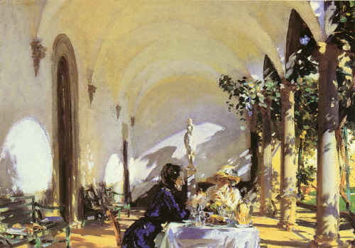 Breakfast in  the Loggia